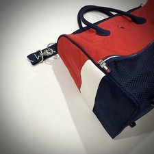 Tommy Hilfiger Duffle Bag W/Strap Classic Original Carry On TH Red/White/Blue