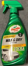 Turtle Wax Spray Wax - Wax & Dry - 1-Step Spray Wax For Vehicles - 26 FL OZ