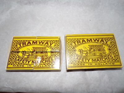 Set of 4 Small Puzzle Boxes - TRAMWAY SAFETY MATCHES