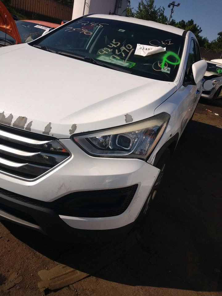 2015 Hyundai Santa Fe Left Door Mirror Assembly - White, Used, 121k Miles - Изображение 3 из 4