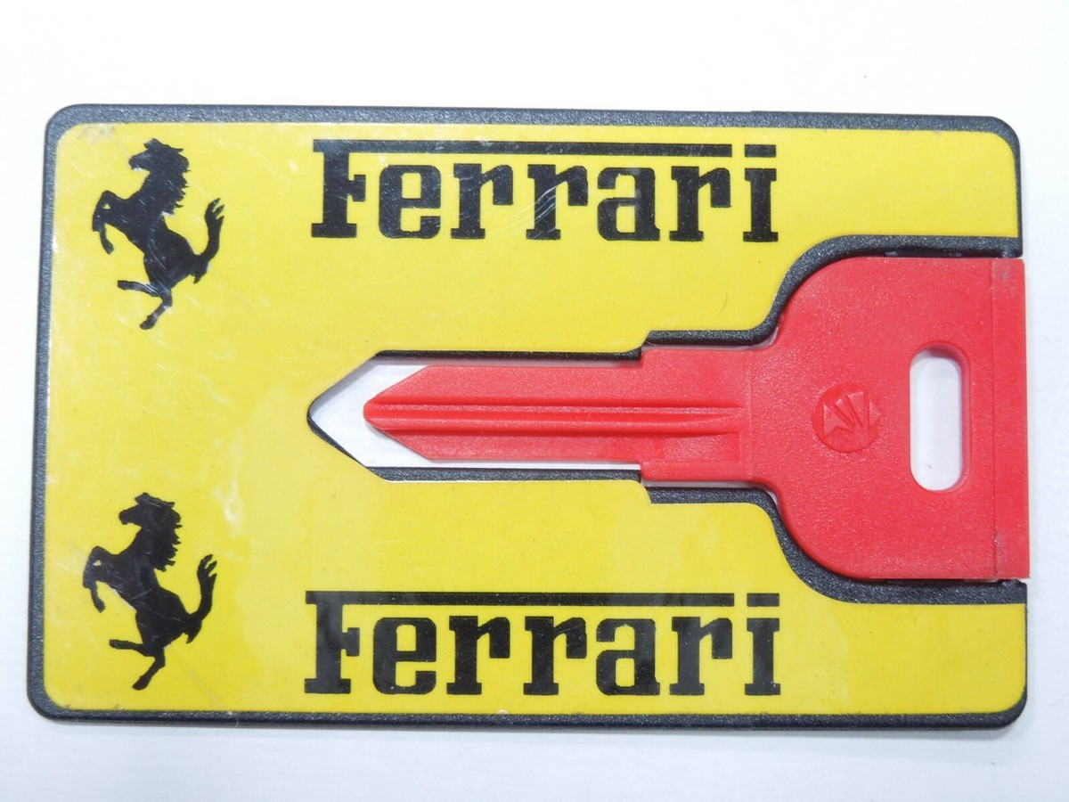 VINTAGE FERRARI 308 328 512TR EMERGENCY PLASTIC IGNITION KEY BLANK
