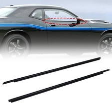 For 2008-2022 Dodge Challenger 2pcs Weatherstrip Window Moulding Trim Seal Belt
