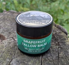 Grapefruit Beef Tallow Balm - 100% US made with US ingredients Natural & Organic