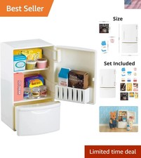 Charming Mini Refrigerator Set for Dollhouses - Opening Doors  Accessories