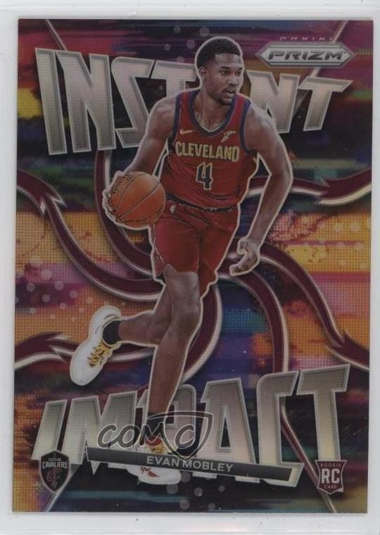 2021-22 Panini Prizm Instant Impact Silver Prizm Evan Mobley #10 Rookie RC 05ja