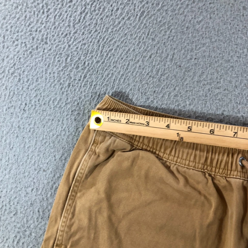 RVCA Pantalones Cortos Hombre M Beige Pigmento Teñido Surf Playa Costal Foto 2 de 4