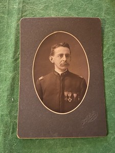 1880's SONS of VETERANS CABINETCARD of PAST GRAND DIV  COMMANDER  FRANK CHALLIS