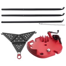 Portable Tripod Pipe Vise Stand Chain 1/8"-6" Steel 600kg 3 Benders Tool