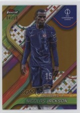 2024 Topps Finest UEFA Club Competitions Gold Refractor /50 Nicolas Jackson 4e9