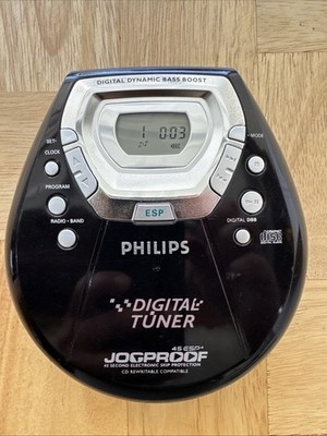 Philips Jogproof Digital Tuner Radio Portable CD Player AZT9240/17 - TESTED