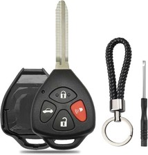 Replacement Key Fob Case Shell With 4-button Pad Cover For 2007-2013 Toyota Camr Replacement Key Fob Case Shell With 4-button Pad Cover For 2007-2013 Toyota Camr