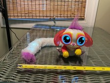 Lil Gleemerz Interactive Mattel 4" Furry Pet Talks Light Up Tail Glittereez