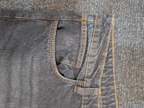 Pantalones de mezclilla Weird Fish para hombre talla 40 cintura 30 patas algodón orgánico azul marino - Imagen 2 de 11