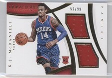 2014-15 Panini Immaculate Dual Memorabilia 52/99 KJ McDaniels #DM-KJ 9w4