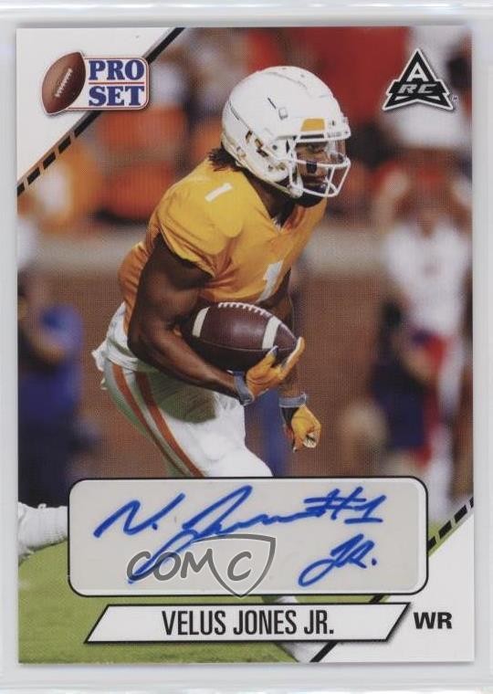 2021 Leaf Pro Set College Velus Jones Jr #PS-VJJ Auto 0q1p