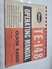 Olson TE-148 Vacuum Tube Tester with Operating Manual