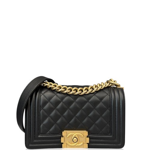 Chanel Mini Boy Flap Black Grained Calfskin (fj011826a9)