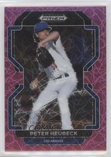 2022 Panini Prizm Draft Picks Neon Pink Velocity Peter Heubeck #PDP164 0a8d