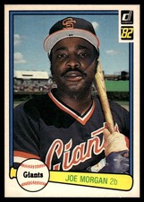 Joe Morgan 1982 Donruss #312 San Francisco Giants FREE SHIPPING AutographDen