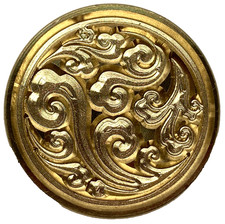 Damask-style beautifully-engraved 1" diameter Wax Seal Stamp head