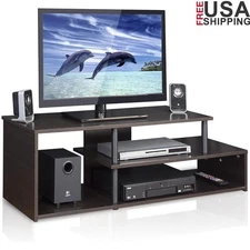 TV Stand Storage Shelf Display Unit Easy Assembly Sturdy Space Saving Furniture