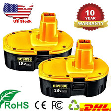 2PACK 18V For Dewalt 18 VOLT XRP DC9096 DC9098 Ni-Mh Battery DC9099 DC9096-2
