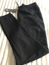 Image of Boys youths black Adidas Track Pants Joggers Bottoms 50% cotton NEW 15/16 Y