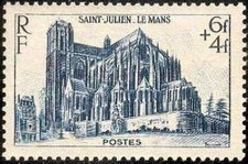 France num Yvert 775 ** MNH Le Mans Année 1947
