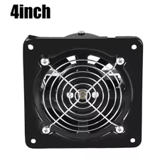 4 Inch Ventilation Extractor Fan Air Circulation Fan Black For Grow Tent Garage