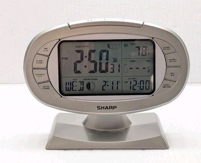 Sharp Digital Atomic Alarm Deck & Wall Clock Model SPC315