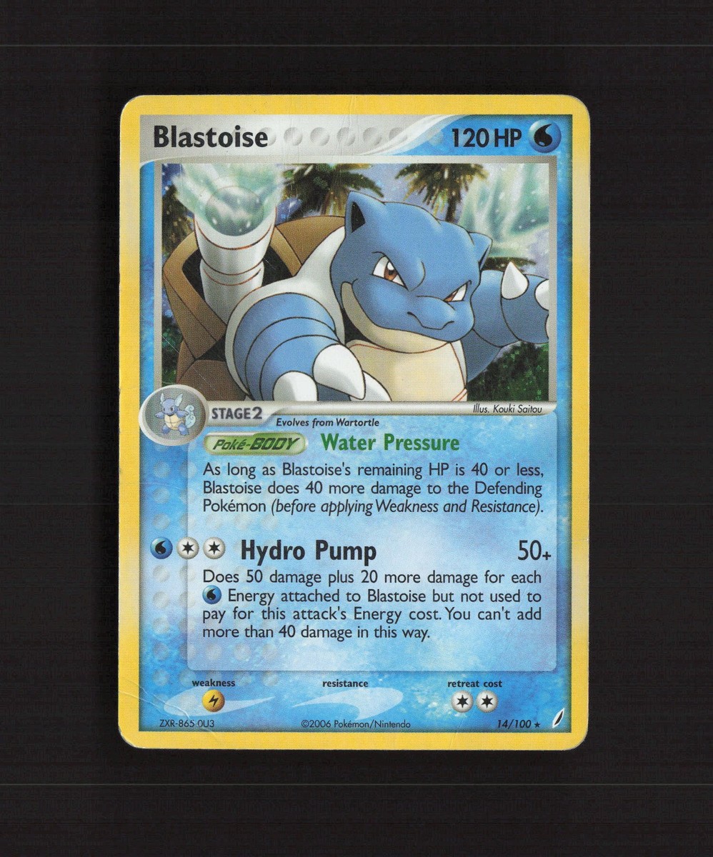 Blastoise 14/100 EX Crystal Guardians Holo Rare Pokemon Card DMG | eBay Blastoise 14/100 EX Crystal Guardians Holo Rare Pokemon Card DMG | eBay