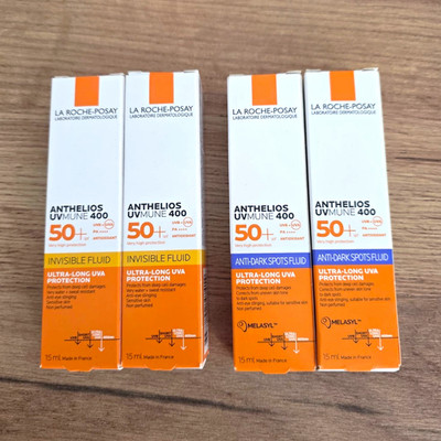 La Roche-Posay Anthelios UVMune 400 LSF 50+ Fluid 4x15 ml Invisible/Anti-Dark