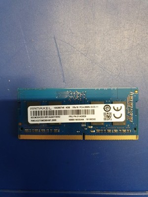 RAMAXEL 4GB SO-DIMM 1RX16 DDR4 PC4-21300 2666MHz (RMSA3270ME86H9F-2666)