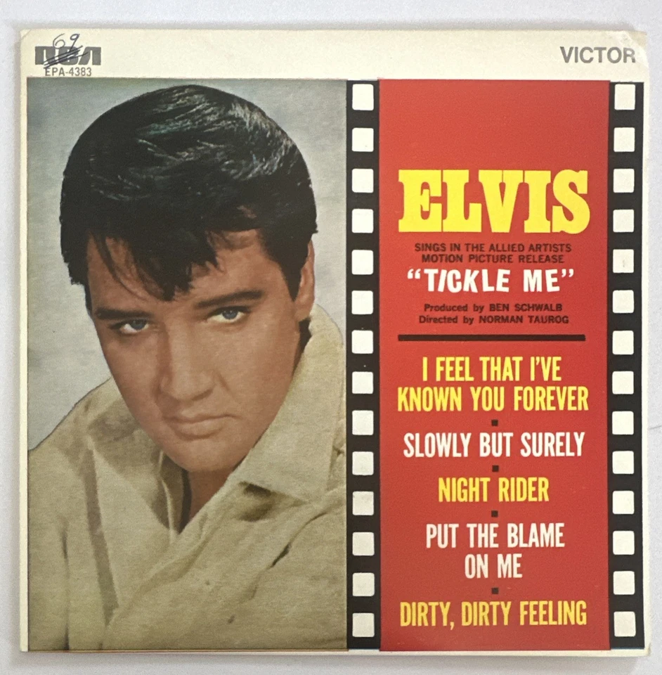 Elvis Presley ~With The Jordanaires - Tickle Me 7" EP Australian Issue EX / VG+ - Image 2 of 4