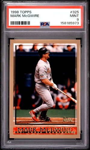 1998 Topps #325 Mark Mcgwire PSA 9