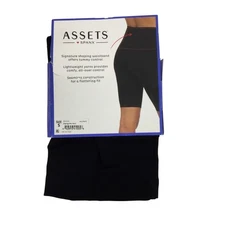 Spanx Assets Womens Seamless Shaping Bike Shorts High Waist Black Size S NWT