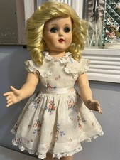 Vintage 1950s Ideal Hard Plastic P-93 Toni Doll Orig Dress
