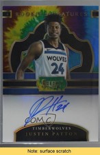 2017-18 Select Rookie Signatures Tie-Dye Prizm 7/25 Justin Patton Auto READ 0c6