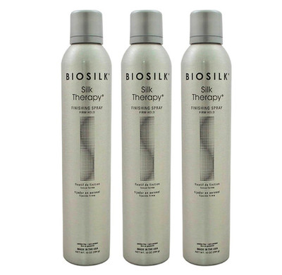 Silk Therapy Finishing Spray - Firm Hold by Biosilk for Unisex - 10 oz, 3 Spray