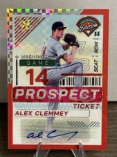 2024 Panini Prospect Edition ALEX CLEMMEY RED POWER PRIZM AUTO /99 #200