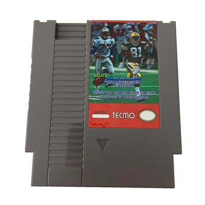 Goji Tecmo Super Bowl NES Cart 8bit Football Legends All Time Teams Edition
