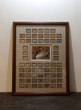 Framed US Federal Duck Stamp Collection Ducks Birds Signed Bruce Miller Print 
