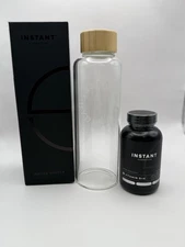 New Instant Hydration 16oz Glass Water Bottle