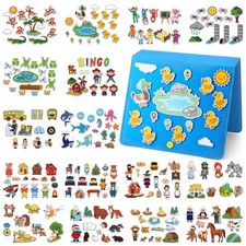 16 Pack Felt Board Story Sets Flannel Felt Story Board Pieces with a Multi Fu...