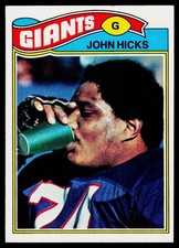 John Hicks, 1977 Topps, #277, New York Giants,