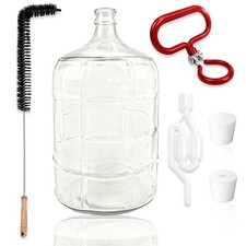 1 Pcs 5 Gallon Professional Glass Fermenter Kit Brewing Carboy Set with Preci...