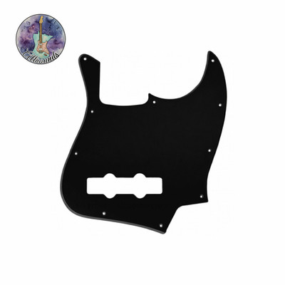 1 PLY GLOSS BLACK Pickguard Fender 4-String Jazz Bass Standard USA MIM 10-Hole