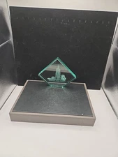 Unbranded Chicago Sears Tower Etched In Glass 4.75" H, 5.75"L, 0.75" W