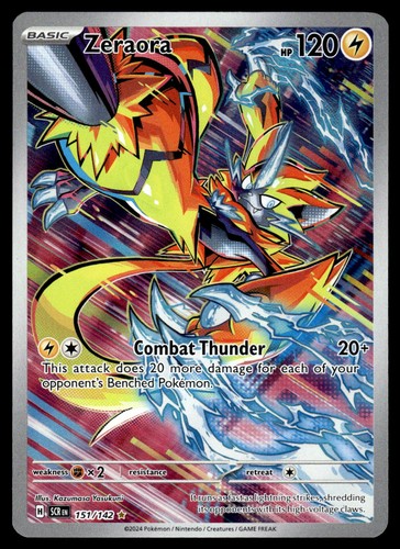 Zeraora 151/142 SV Stellar Crown Illustration Rare Pokemon Card - NM