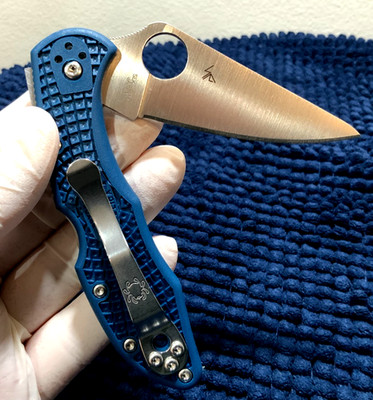 Spyderco Delica 4 (C11PCBL) Cobalt Blue CPM SPY27 Blade *Lightweight* Folder